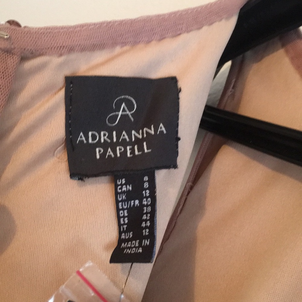 ADRIANNA PAPELL HALTER BEADED GOWN 🌟✨ - Picture 6 of 8